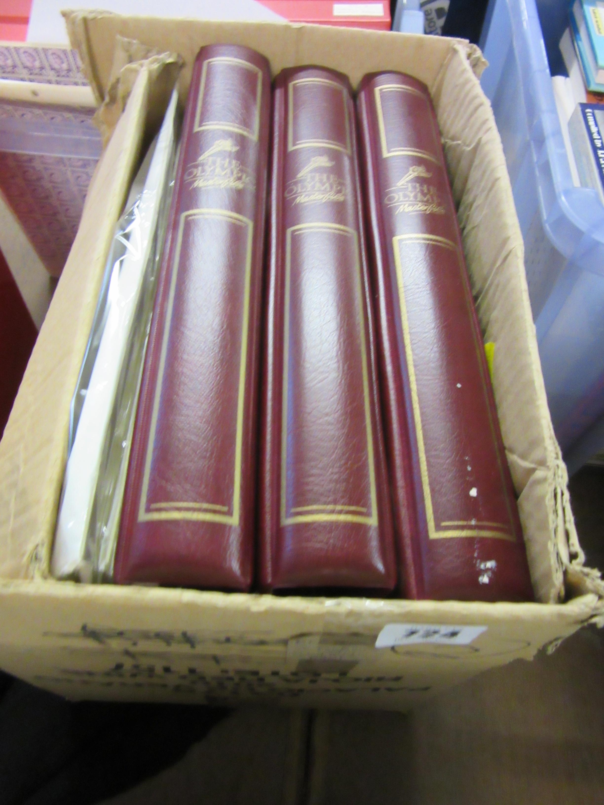 THREE ALBUMS OF OLYMPIC GAMES MINT FIRST DAY COVERS Image