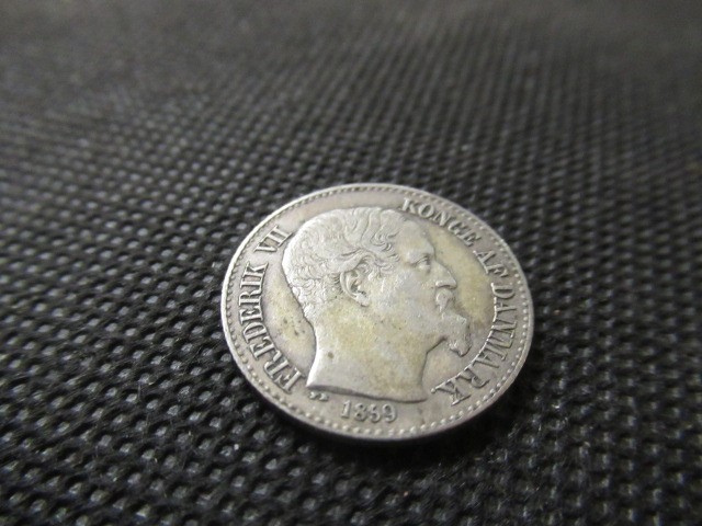 DANISH 1859 WEST INDIES 10 CENT COIN Image