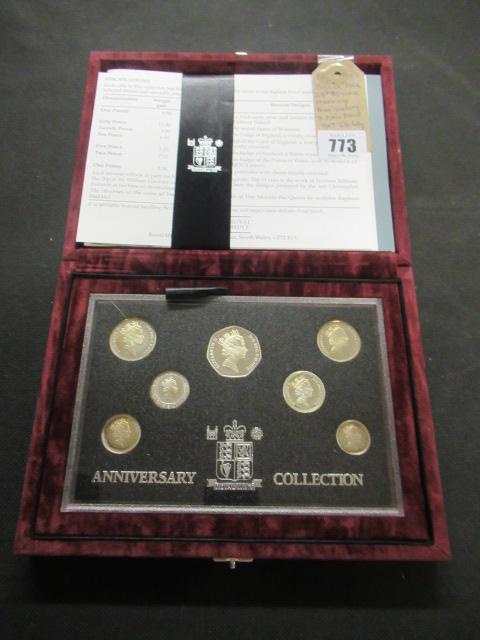 SILVER 1996 25TH DECIMAL CURRENCY ANNIVERSARY PROOF COIN SET - 48.43G Image
