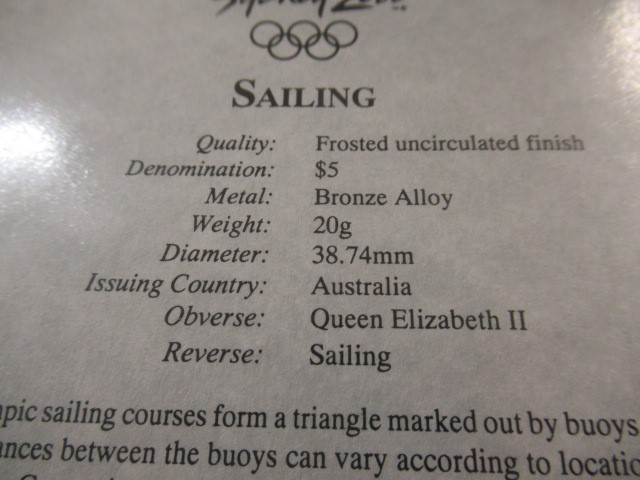 CASED OLYMPIC GAMES COIN COLLECTION - TWENTY FOUR SILVER AND TWELVE BRONZE COINS Image