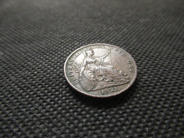 1821 HIGH GRADE GEORGE IV FARTHING Image
