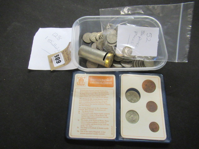 QUANTITY OF GEORGE VI ERA SHILLINGS AND SIXPENCES ETC Image