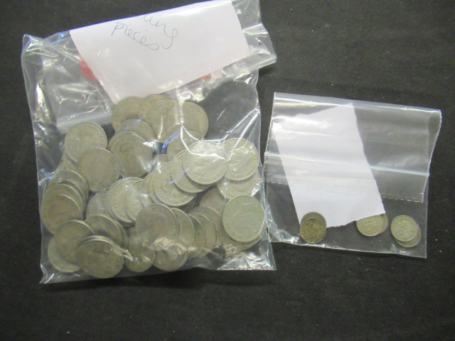 GEORGE VI ERA TWO SHILLINGS WITH SILVER SIXPENCES Image
