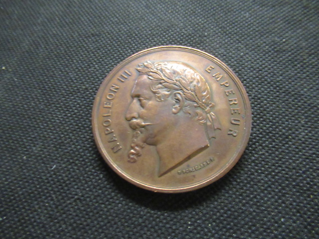 FRENCH 1868 UNIVERSAL EXHIBITION PARIS MEDALLION Image