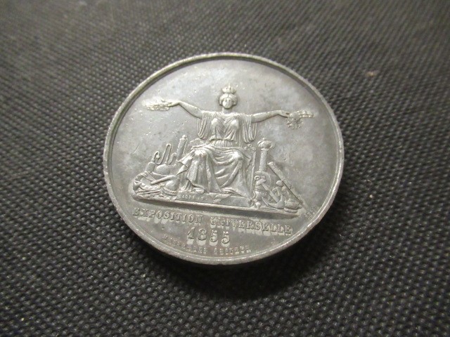 FRENCH 1855 UNIVERAL EXHIBITION MEDALLION Image