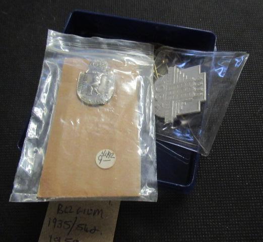 BELGIUM 1935, 54 AND 1950 EXHIBITION MEDALLIONS Image