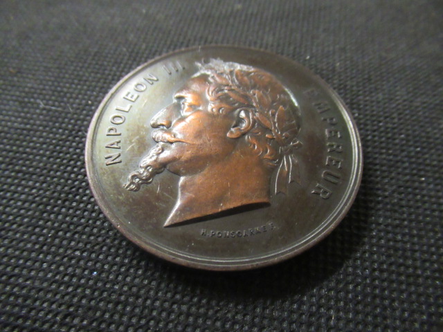 FRENCH 1868 UNIVERSAL EXPO A PRIS BACHELAY FRERES MEDALLION Image