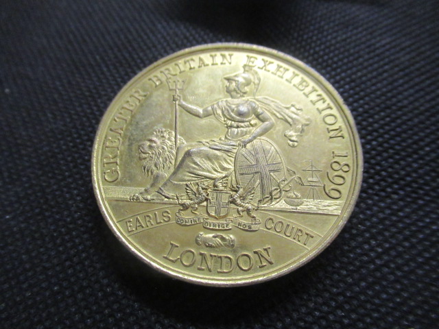 EARLS COURT 1899 EXHIBITION MEDALLION AWARDED TO SIR ARTHUR HODGSON Image
