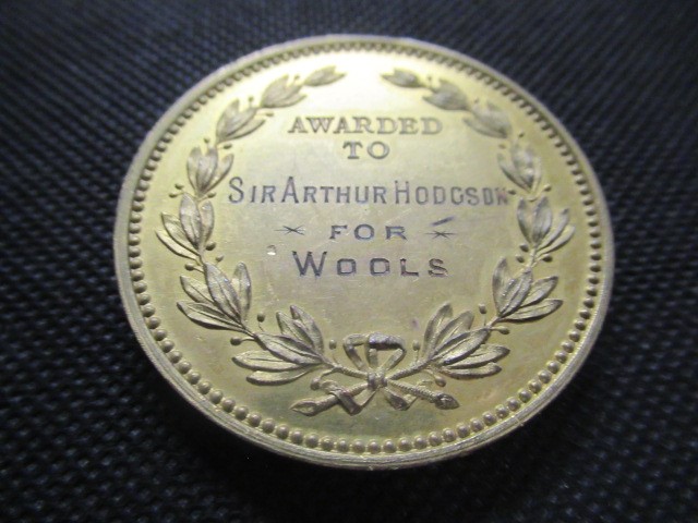 EARLS COURT 1899 EXHIBITION MEDALLION AWARDED TO SIR ARTHUR HODGSON Image