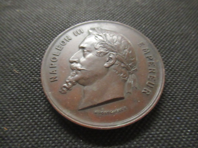 FRENCH 1868 UNIVERSAL EXPO A PARIS LE DOCTEUR MELLER MEDALLION Image