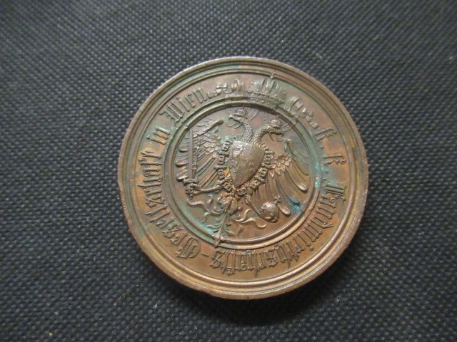 AUSTRIAN 1866 FORESTRY MEDALLION Image