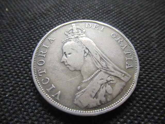 GB VICTORIAN SILVER 1889 DOUBLE FLORIN Image