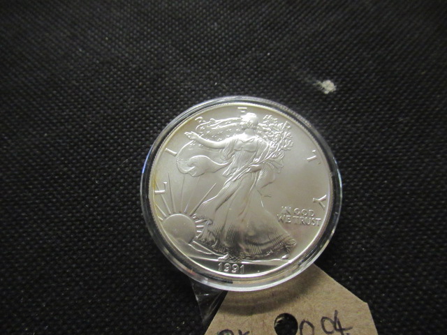 US SILVER 1991 WALKING LIBERTY DOLLAR Image