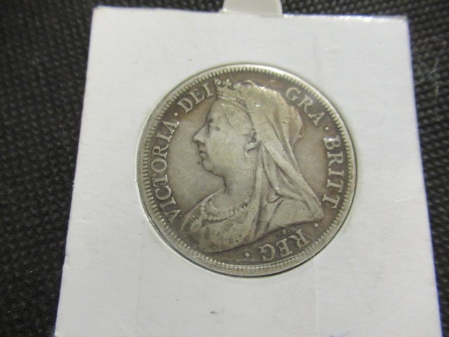 GB VICTORIAN SILVER 1889 CROWN Image