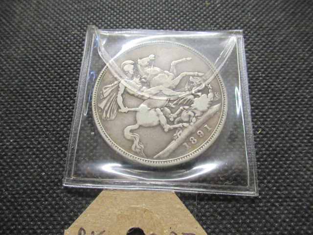 GB 1891 SILVER CROWN Image