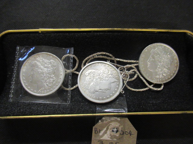 THREE US SILVER COINS Image