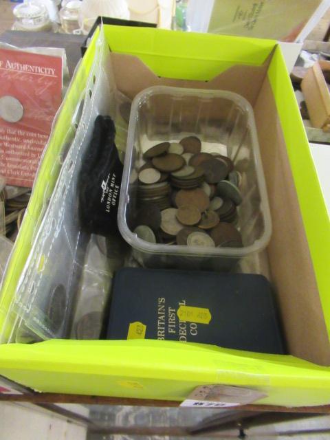 BOX OF UK COINS Image
