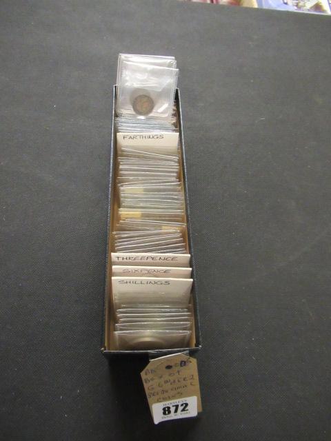 BOX OF GEORGE VI AND ERII PRE-DECIMAL COINS Image
