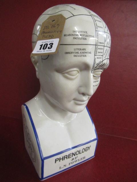 REPRODUCTION PHRENOLOGY HEAD Image