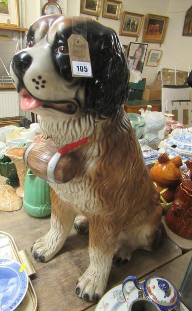 LARGE CERAMIC SAINT BERNARD MODEL Image