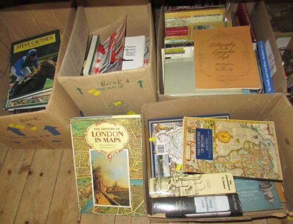 FOUR BOXES OF BOOKS Image