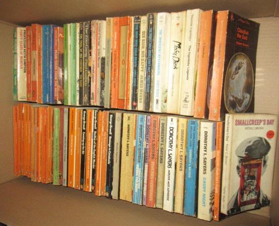 BOX OF PAPERBACK BOOKS Image