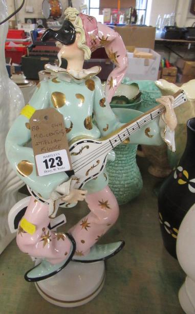MID CENTURY ITALIAN MINSTREL FIGURE Image
