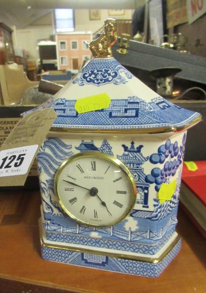 WEDGWOOD BLUE AND WHITE CLOCK Image