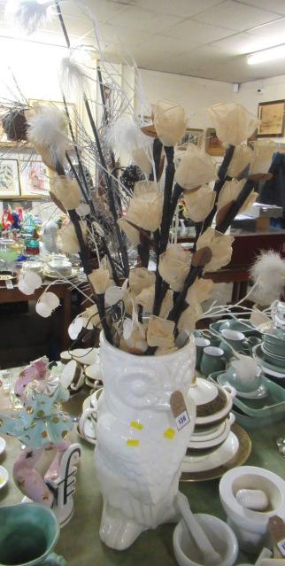 CERAMIC OWL STICKSTAND Image