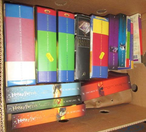 BOX OF FIRST EDITION AND OTHER HARRY POTTER BOOKS Image