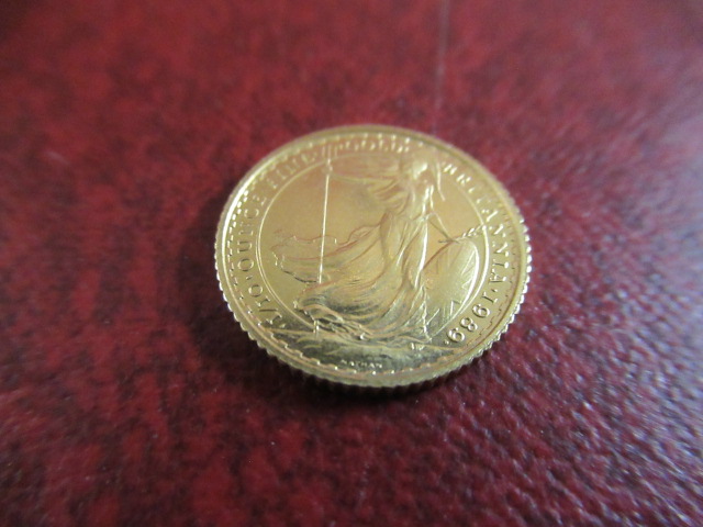 1989 GOLD 1/10 BRITANNIA COIN - 3.5G Image