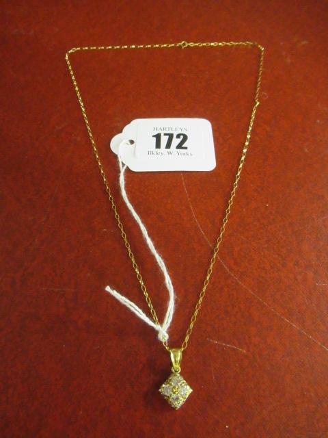 9CT GOLD CHAIN AND PENDANT Image