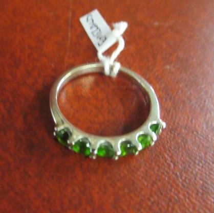 EMERALD SET SILVER RING Image