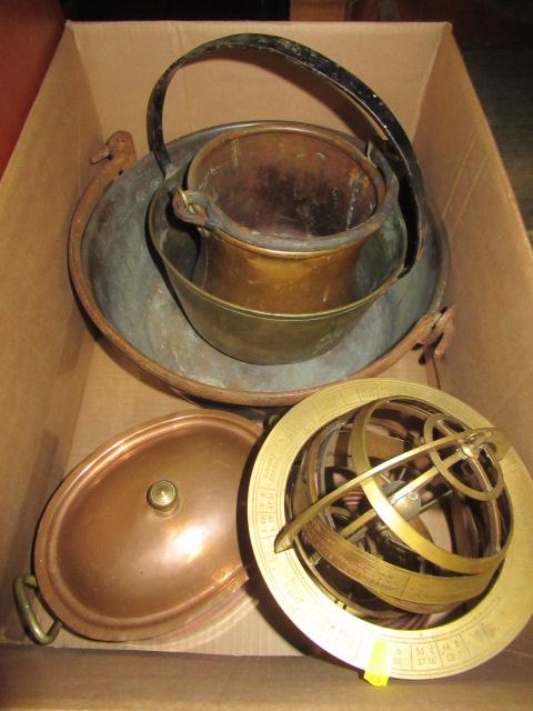 BOX OF COPPER AND BRASS Image