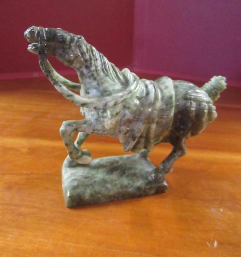 SPINACH JADE TANG STYLE HORSE Image