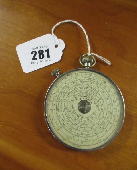 ANTIQUE FOWLER'S LONG SCALE CALCULATOR Image