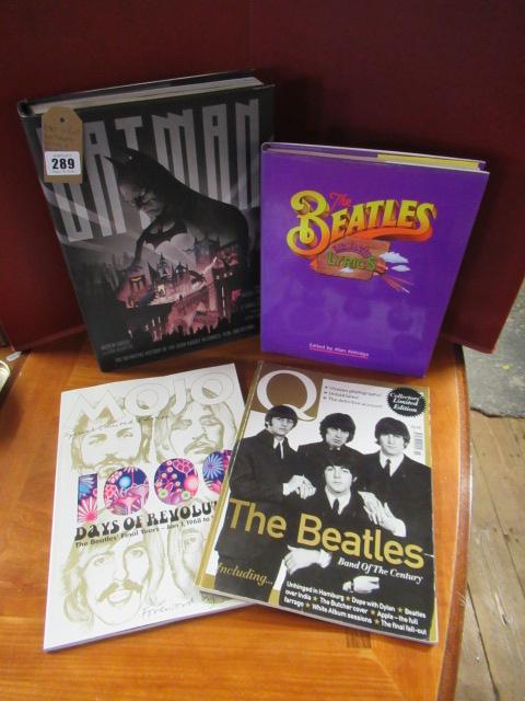 BEATLES BOOKS AND MAGAZINES WITH A BATMAN BOOK Image