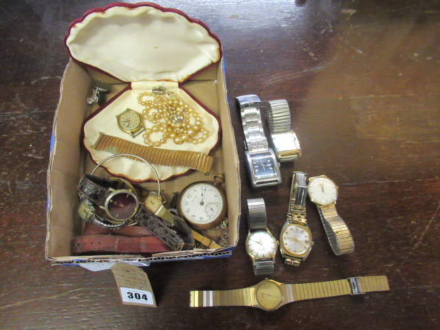 BOX INCLUDING WATCHES ETC Image