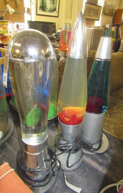 THREE UNBOXED LAVA LAMPS Image