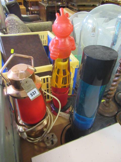 THREE LAVA LAMPS INCLUDING LANTERN STYLE Image