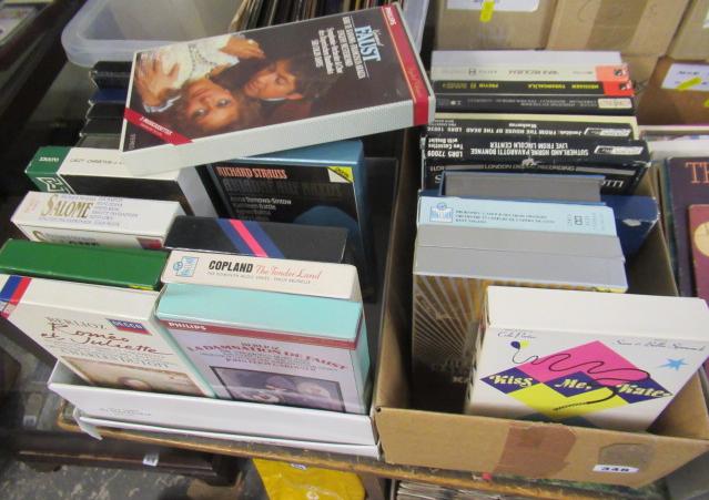 TWO BOXES OF CLASSICAL CASSETTES Image