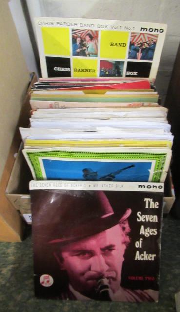 BOX OF 45RPM RECORDS Image