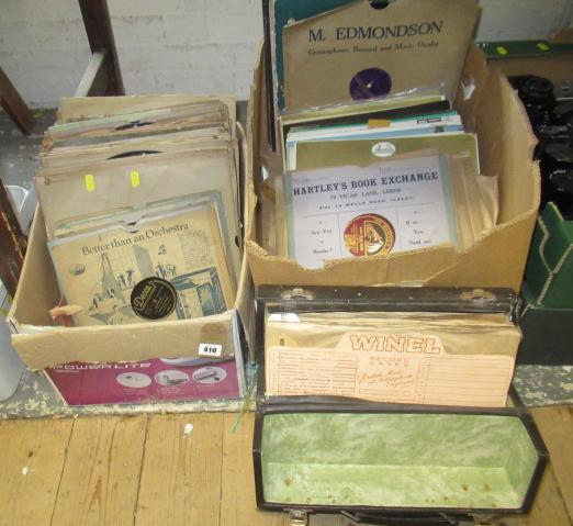 THREE BOXES OF 78 RPM RECORDS Image