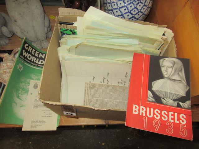 BOX OF BRADFORD GRAMMAR SCHOOL AND OTHER EPHEMERA Image