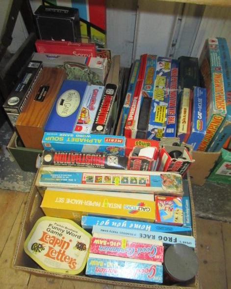 THREE BOXES OF BOARD GAMES Image