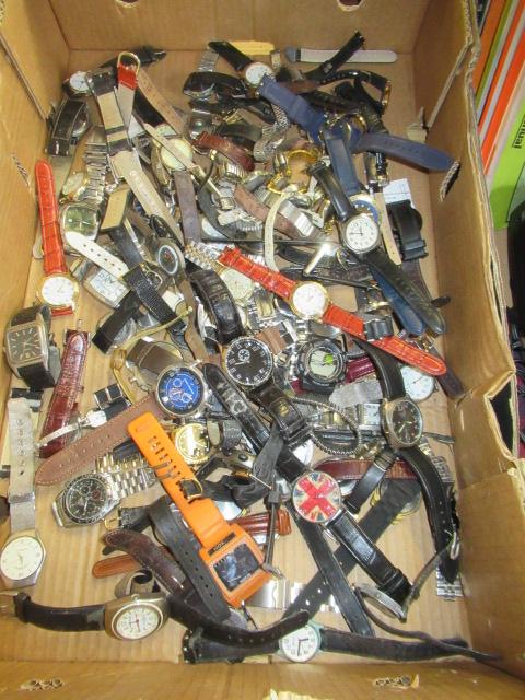 BOX OF WATCHES Image