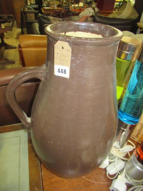 LARGE BROWN CERAMIC JUG Image