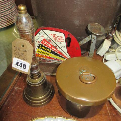 SCALES WITH COPPER MOULD AND BRASS BELL Image