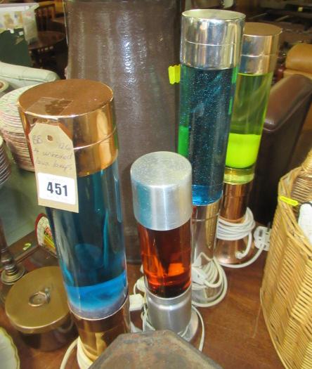FOUR UNBOXED LAVA LAMPS Image