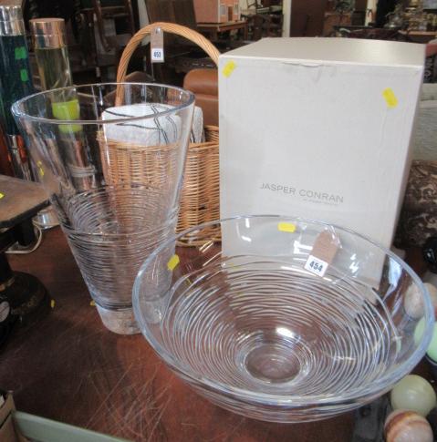 JASPER CONRAD GLASS VASE AND BOWL WITH BOX Image